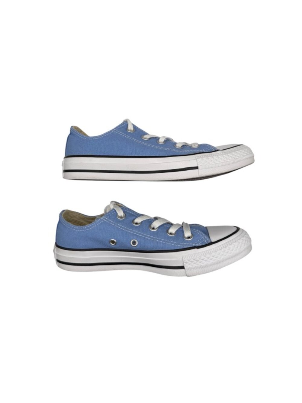Converse All Star Low Top Lace Up Canvas Pioneer Blue Sneakers (5) - Picture 5 of 15